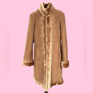 Vintage Style New York and Co Faux Fur Coat